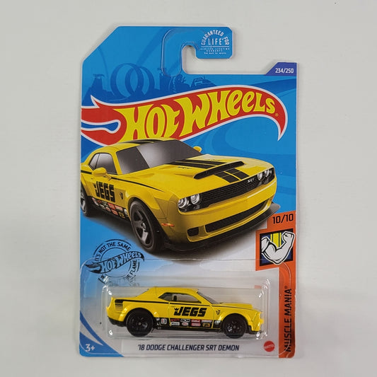 Hot Wheels - '18 Dodge Challenger SRT Demon (Yellow)