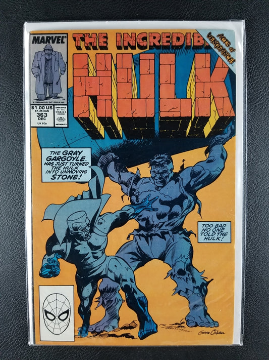 The Incredible Hulk [1st Series] #363 (Marvel, December 1989)