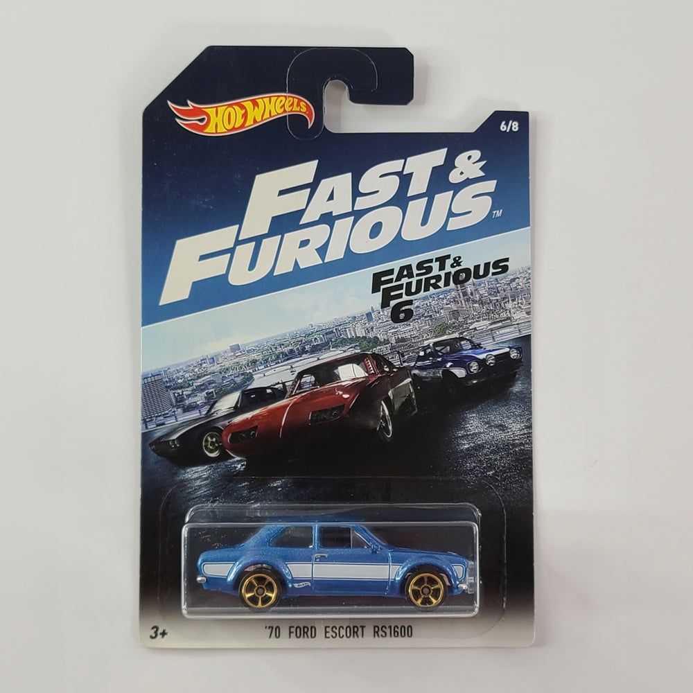 Hot Wheels - '70 Ford Escort RS1600 (Blue) [Fast & Furious Series (2017) - 6/8] [Walmart Exclusive]