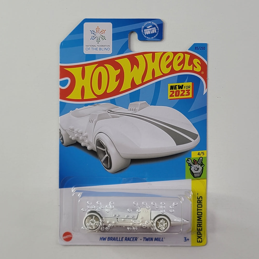 Hot Wheels - HW Braille Racer - Twin Mill (White)