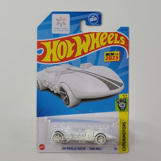 Hot Wheels - HW Braille Racer - Twin Mill (White)