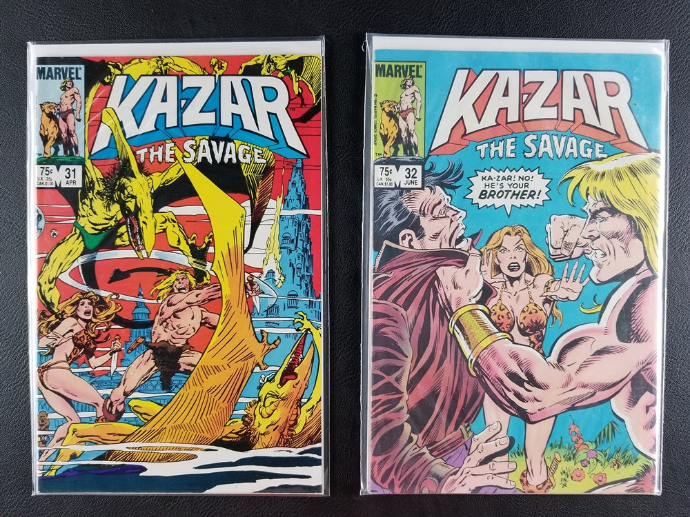 Ka-Zar the Savage #31-34 Set (Marvel, 1984)