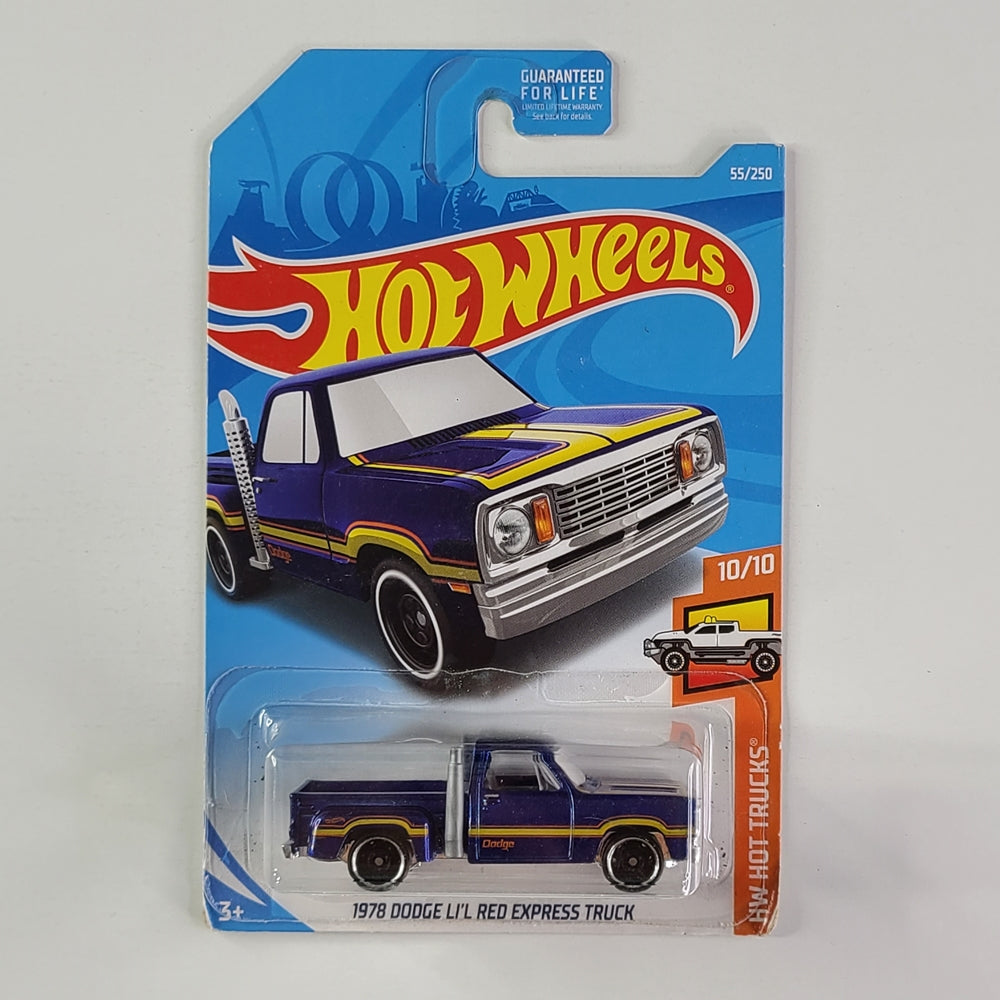Hot Wheels - 1978 Dodge Li'l Red Express Truck (Metalflake Dark Blue)