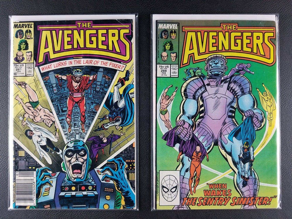 The Avengers [1st Series] #287-290 Set (Marvel, 1988)