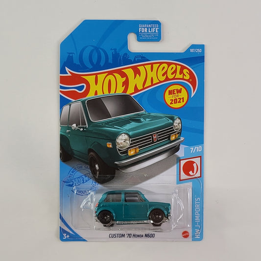 Hot Wheels - Custom '70 Honda N600 (Teal) [New for 2021]