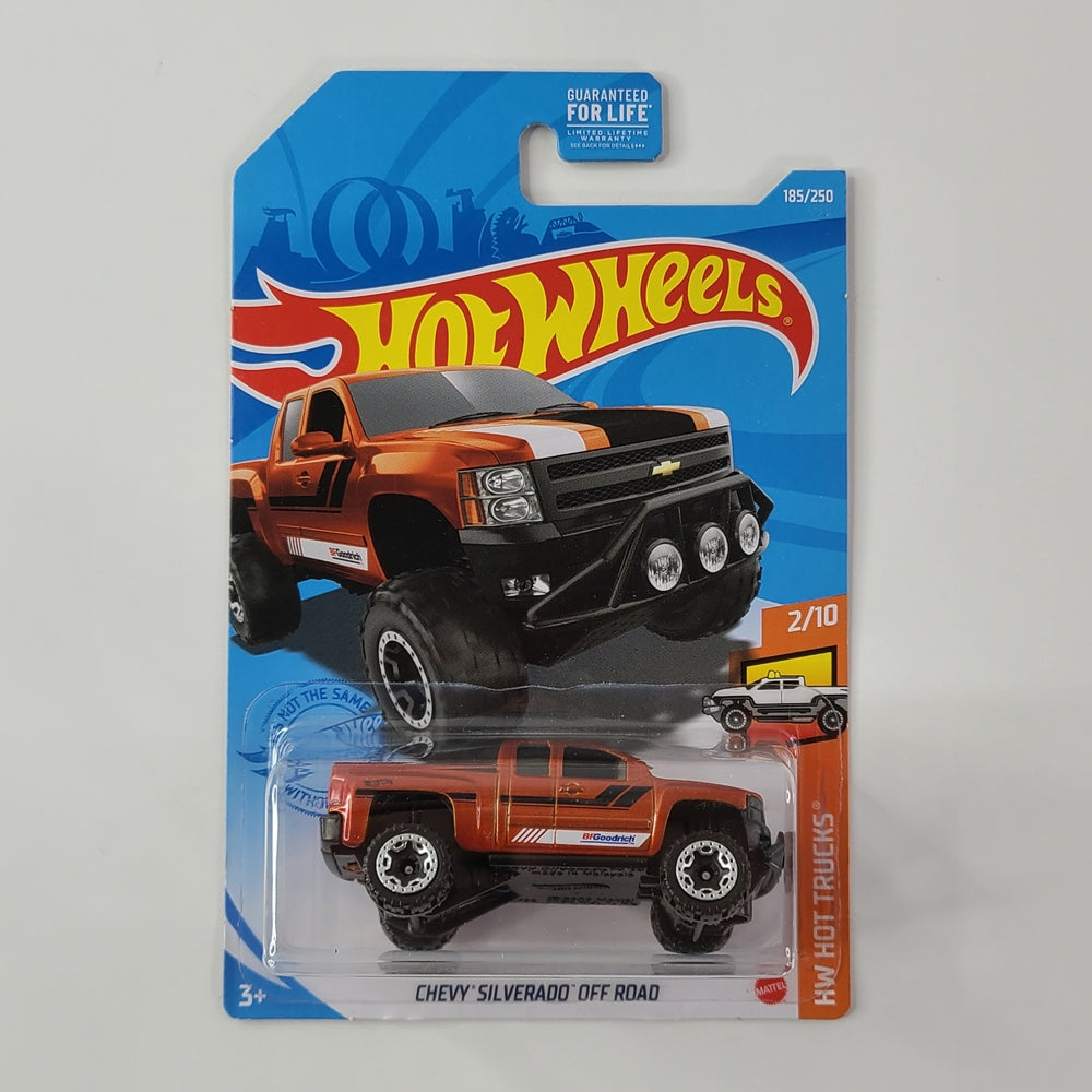 Hot Wheels - Chevy Silverado Off-Road (Metalflake Dark Orange) [HW Hot Trucks Mini Collection (2021) - 2/10]