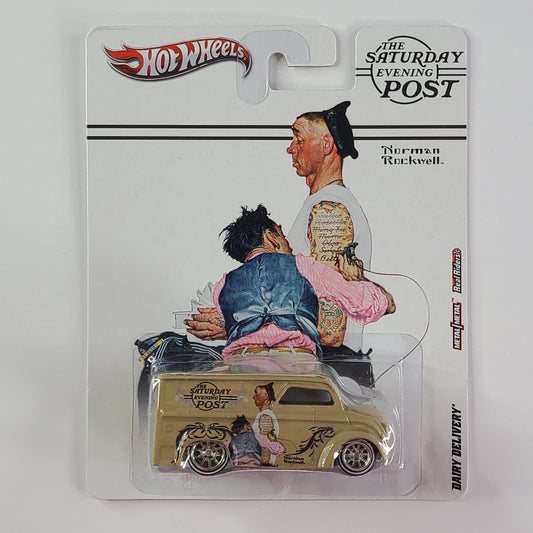 Hot Wheels Premium Real Riders - Dairy Delivery (Tan)