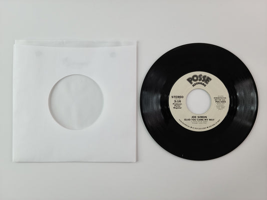 Joe Simon - Glad You Came My Way (1980, 7'' Single) [Promo]