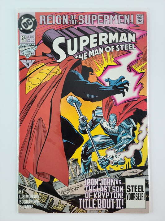 Superman: The Man of Steel #24 (DC, August 1993)*