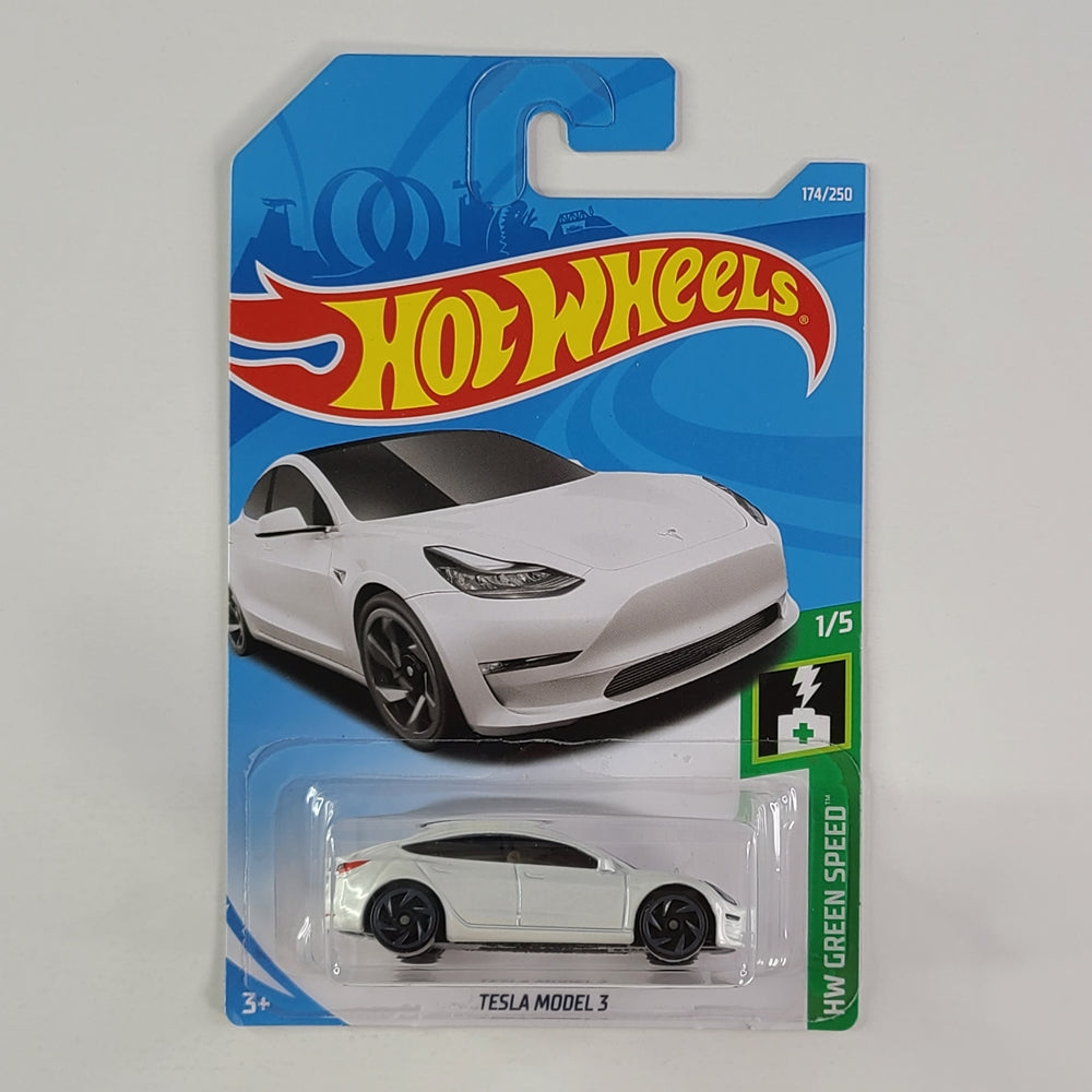 Hot Wheels - Tesla Model 3 (Pearl White)