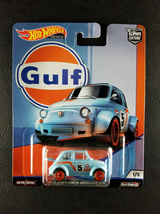 Hot Wheels Premium - 60s Fiat 500 D Modificado (Light Blue) [1/5 - Car Culture: Gulf]