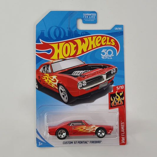 Hot Wheels - Custom '67 Pontiac Firebird (Red) [HW Flames Mini Collection (2018) - 5/10]