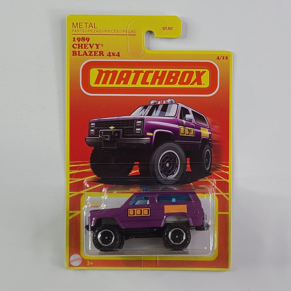 Matchbox - 1989 Chevy Blazer 4x4 (Purple) [Target Exclusive]