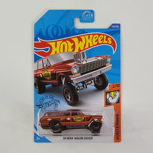 Hot Wheels - '64 Nova Wagon Gasser (Red)