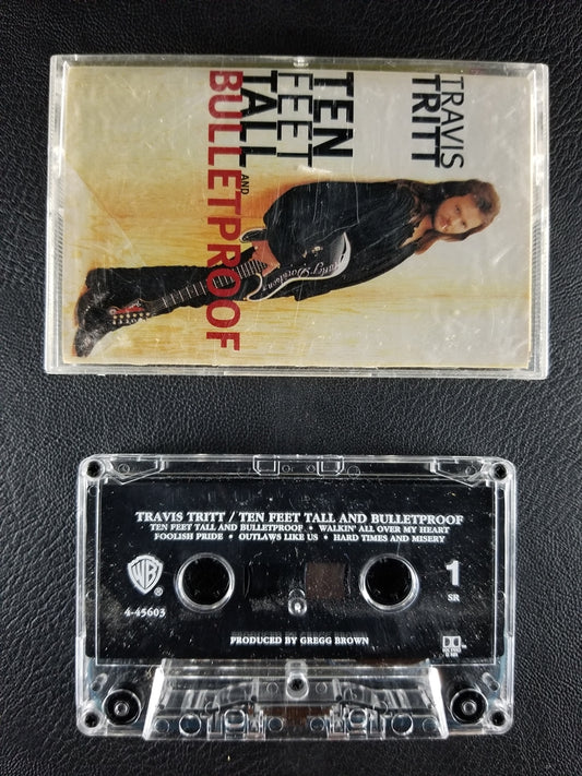 Travis Tritt - Ten Feet Tall and Bulletproof (1994, Cassette)