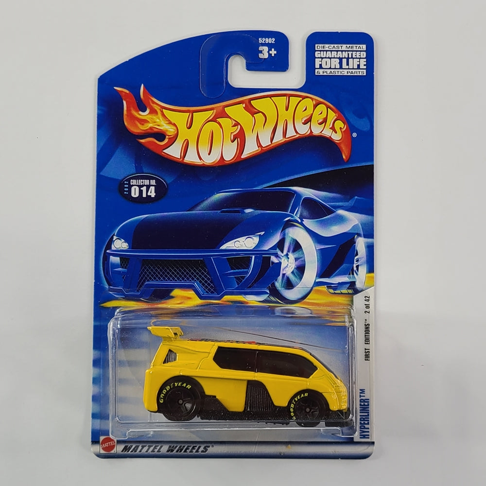 Hot Wheels - Hyperliner (Yellow) [2002 First Editions - 2/42]