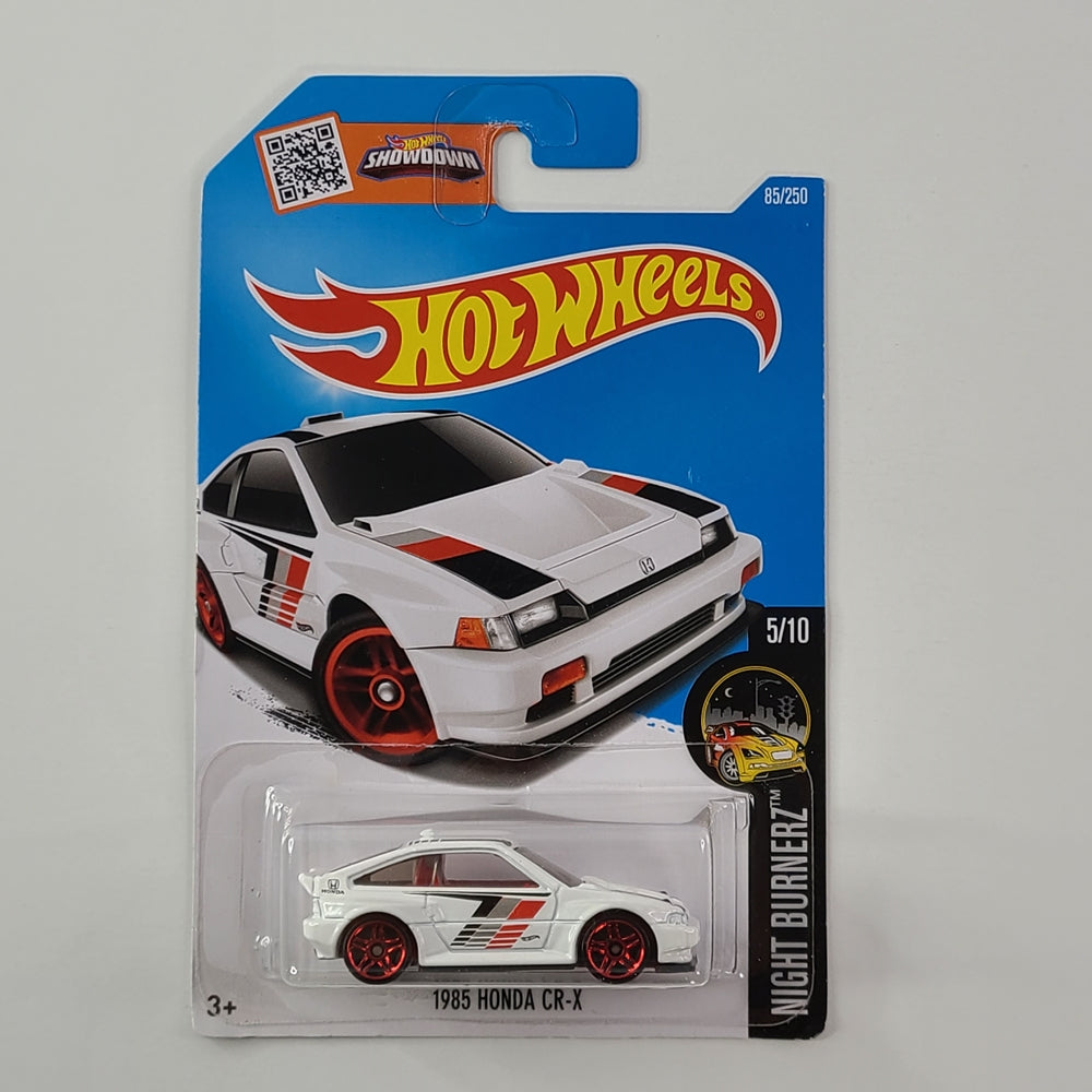 Hot Wheels - 1985 Honda CR-X (White) [Night Burnerz Mini Collection (2016) - 5/10]