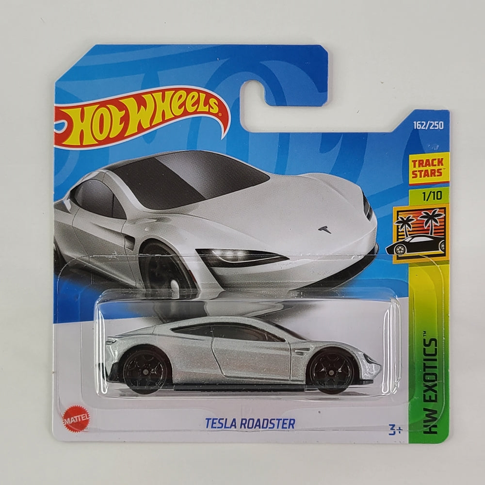 Hot Wheels - Tesla Roadster (Metalflake Silver) [Short Card]