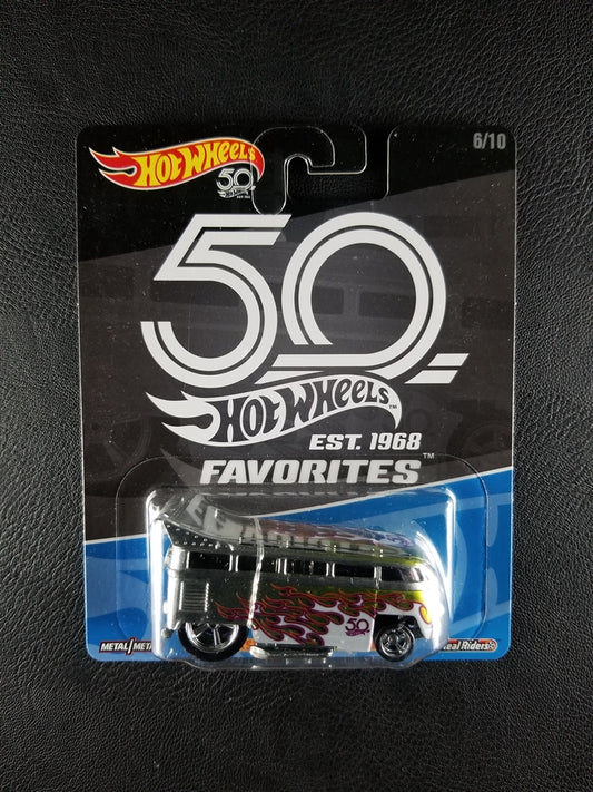 Hot Wheels - Volkswagen T1 Drag Bus (Silver) [6/10 - HW 50th Anniversary Favorites]