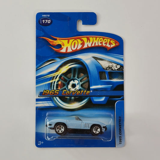 Hot Wheels - 1965 Corvette (Metallic Silver Blue) [Mainline (2005) - #170]