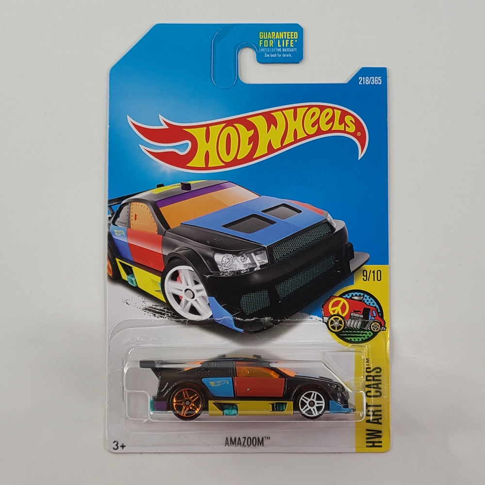 Hot Wheels - Amazoom (Flat Black) [HW Art Cars Mini Collection (2017) - 9/10]