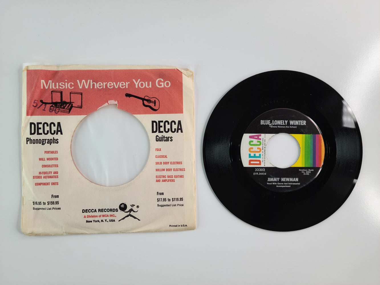 Jimmy Newman - The Devil Was Laughing At Me (1967, 7'' Single)