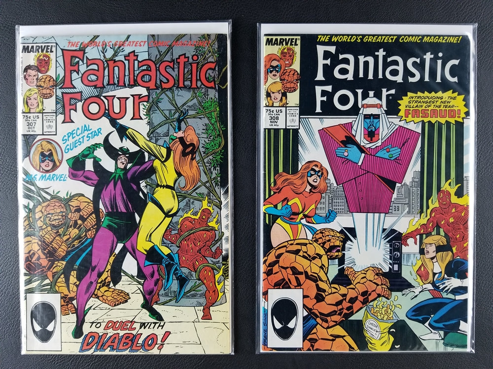 Fantastic Four [1st Series] #307-310 Set (Marvel, 1987-88)