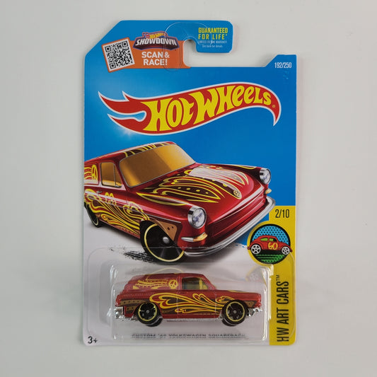 Hot Wheels - Custom '69 Volkswagen Squareback (Red) [HW Art Cars (2016) - 2/10]