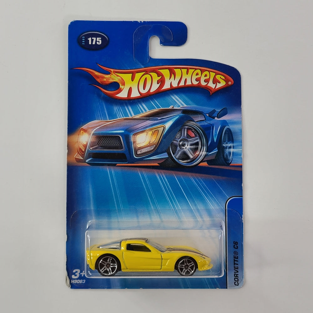 Hot Wheels - Corvette C6 (Enamel Yellow) [Mainline (2005) - #175]