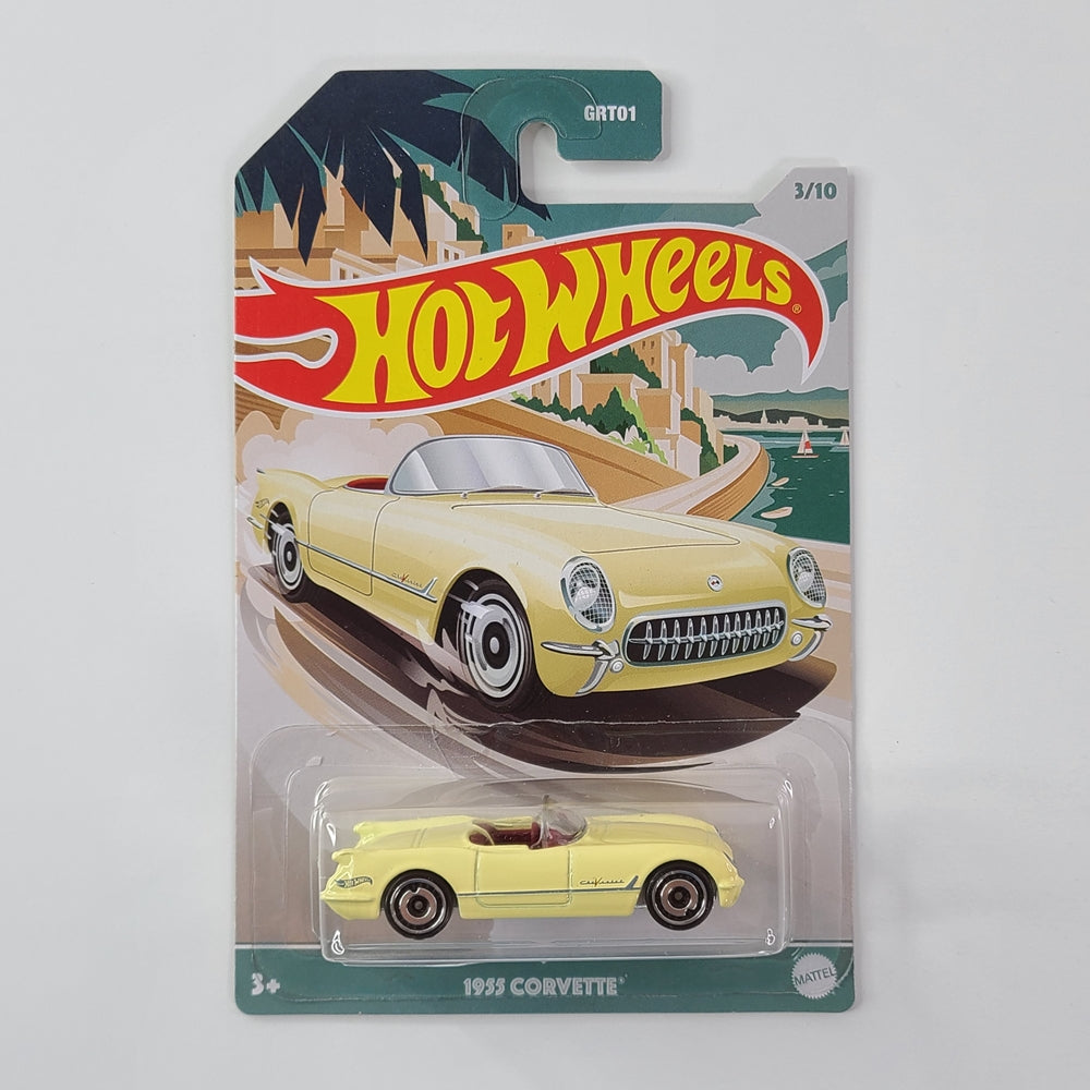 Hot Wheels - 1955 Corvette (Cream) [Convertibles Series (2021) - 3/10]