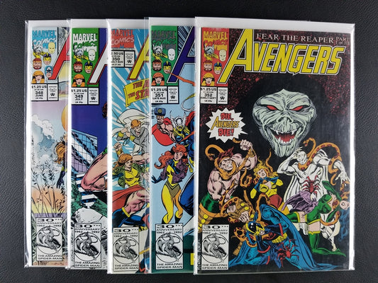 The Avengers [1st Series] #348-352 Set (Marvel, 1992)