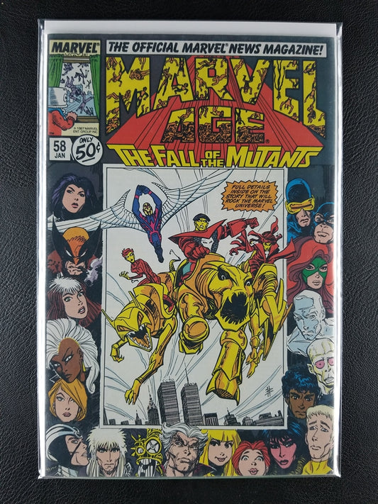 Marvel Age #58 (Marvel, January 1988)