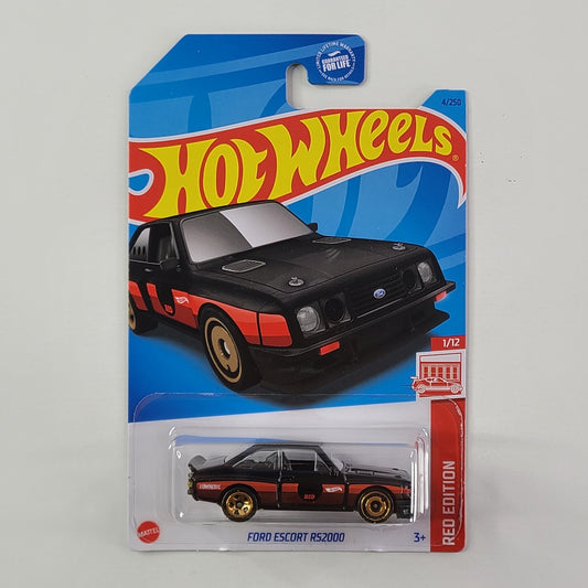 Hot Wheels - Ford Escort RS2000 (Black/Red) [Target Exclusive]