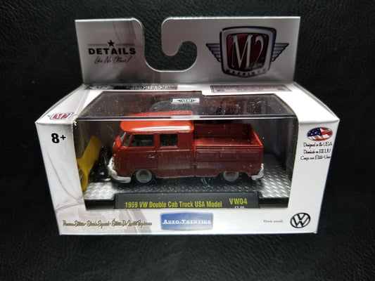 M2 - 1959 VW Double Cab Truck USA Model (Red) [Ltd. Ed. - 1 of 5380]