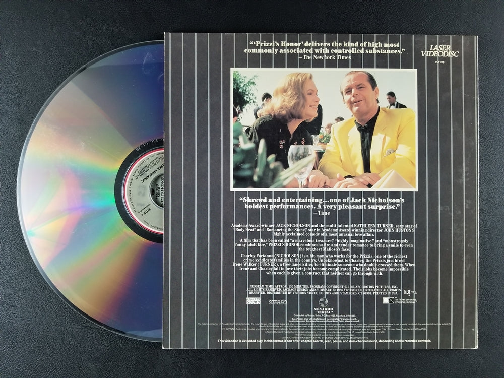 Prizzi's Honor (1985, Laserdisc)