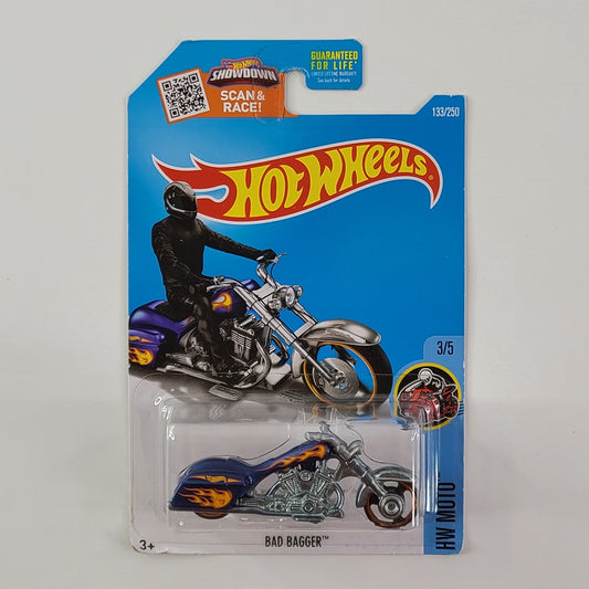 Hot Wheels - Bad Bagger (Metalflake Blue) [Treasure Hunt]