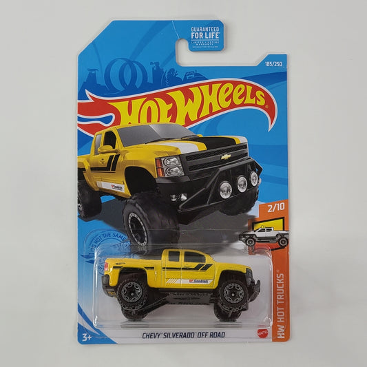 Hot Wheels - Chevy Silverado Off Road (Yellow) [HW Hot Trucks Mini Collection (2021) - 2/10]