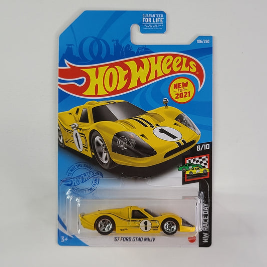 Hot Wheels - '67 Ford GT40 Mk. IV (Yellow)