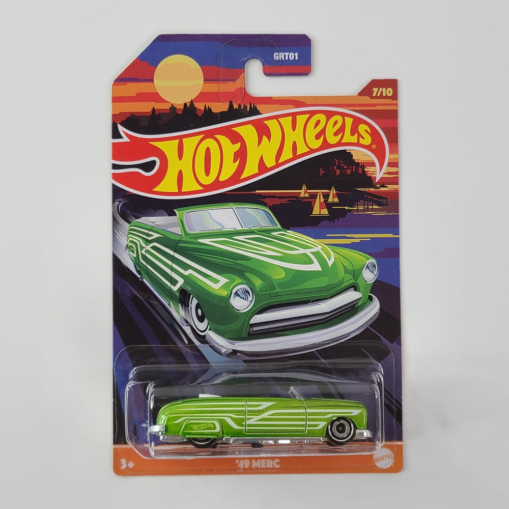 Hot Wheels - '49 Merc (Metalflake Green) [Convertibles Series (2021) - 7/10] [Walmart Exclusive]