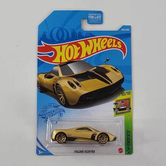 Hot Wheels - Pagani Huayra (Metalflake Gold) [HW Exotics Mini Collection (2021) - 10/10]