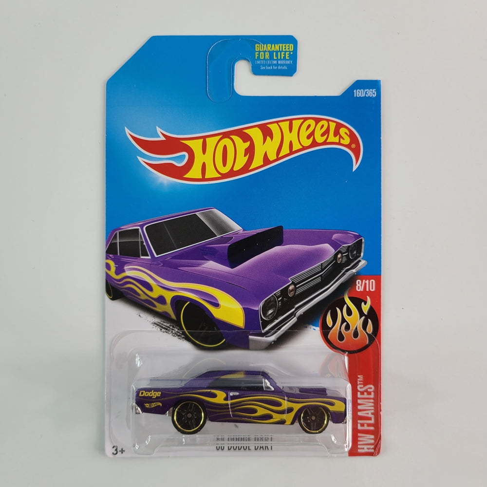 Hot Wheels - '68 Dodge Dart (Purple) [HW Flames Mini Collection (2017) - 8/10]