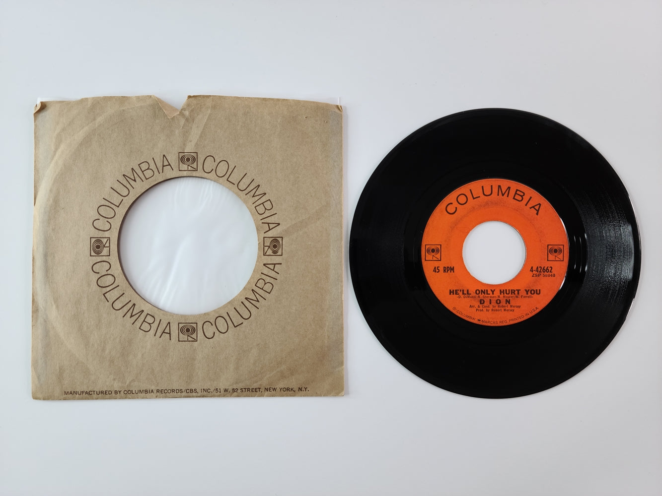 Dion - Ruby Baby (1962, 7" Single)