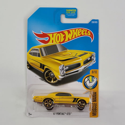 Hot Wheels - '67 Pontiac GTO (Yellow)