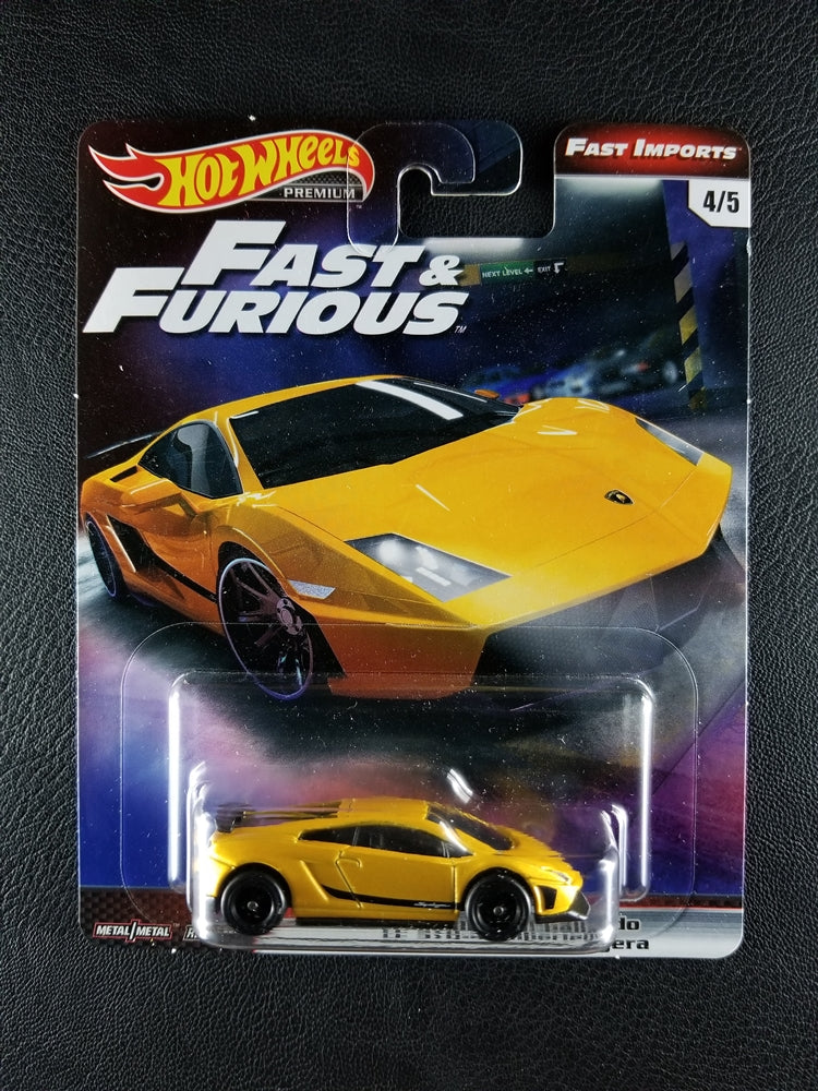 Hot Wheels Premium - Lamborghini Gallardo LP 570-4 Superleggera (Yellow) [4/5 - Fast & Furious: Fast Imports]