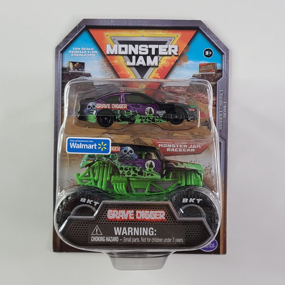 Spin Master - Grave Digger (Black) [2-Car Pack] [Walmart Exclusive]