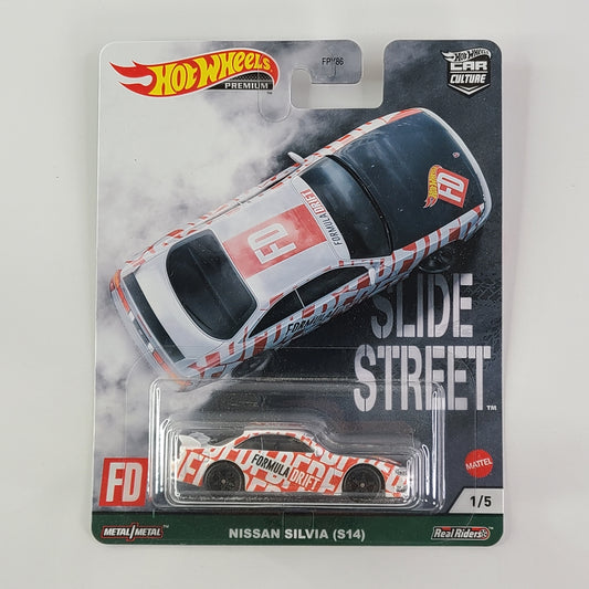 Hot Wheels Premium - Nissan Silvia (S14) (White)