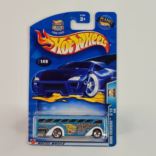 Hot Wheels - Bus (Blue) [Work Crewsers Series (2003) - 3/10]