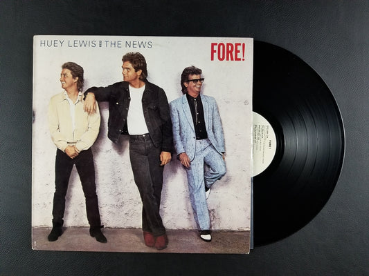 Huey Lewis and The News - Fore! (1986, LP)