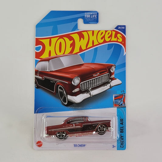 Hot Wheels - '55 Chevy (Metalflake Red)
