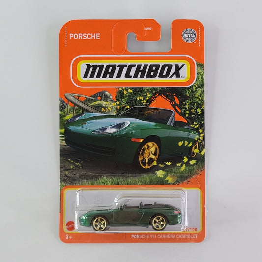 Matchbox - Porsche 911 Carrera Cabriolet (Metalflake Green)